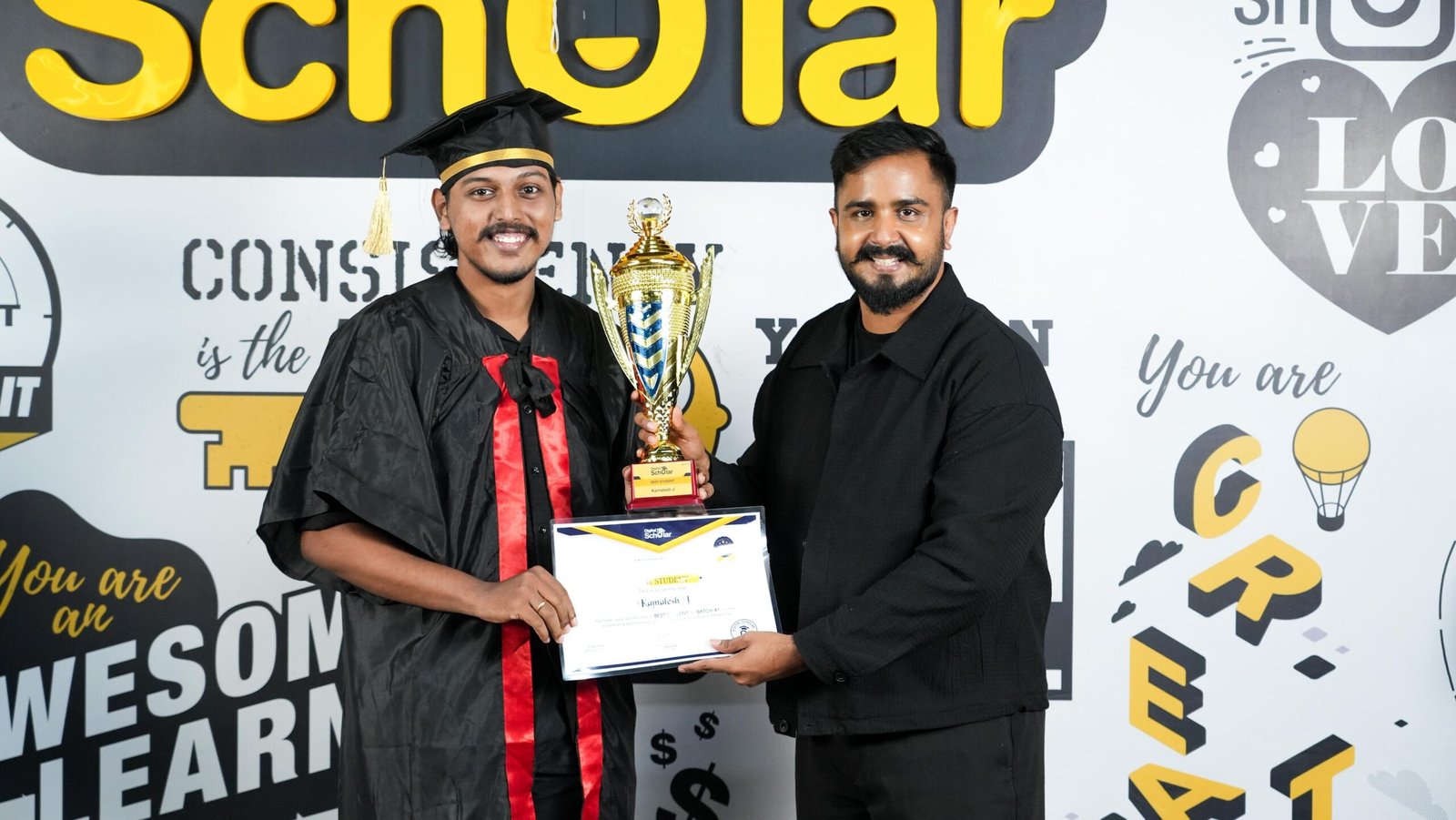 Kamalesh J - Best Student Award Ceremony at Digital Scholar
